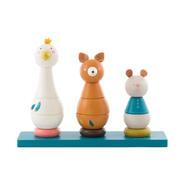 Stack Up Animals Olga’s Journey - Wooden Activity Toy - Tadpole