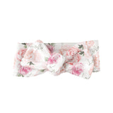 Sugar + Maple Bow - Peach Peony Blooms - Tadpole