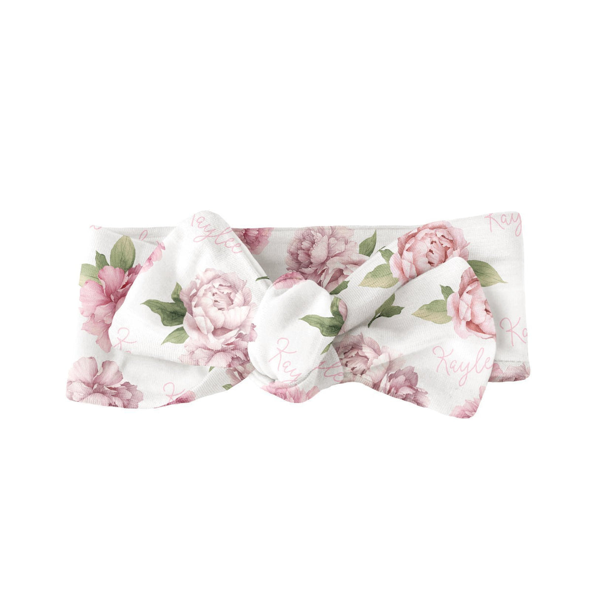 Sugar + Maple Bow - Pink Peonies - Tadpole