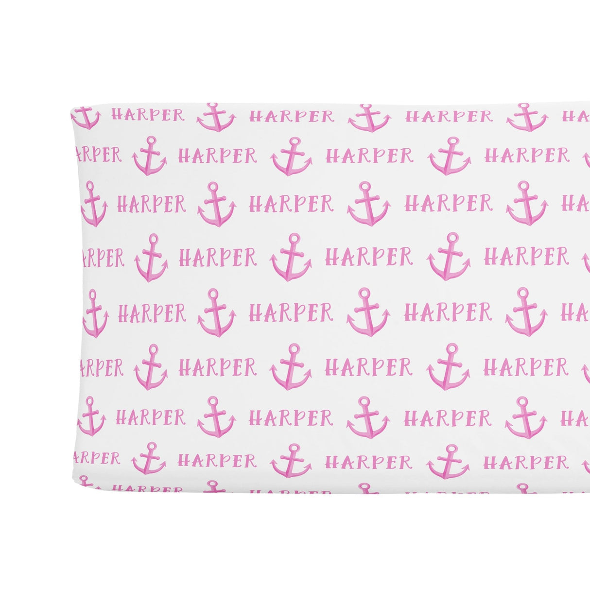 Sugar + Maple Changing Pad Cover - Anchor Pink - Tadpole