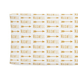 Sugar + Maple Changing Pad Cover - Arrow - Tadpole