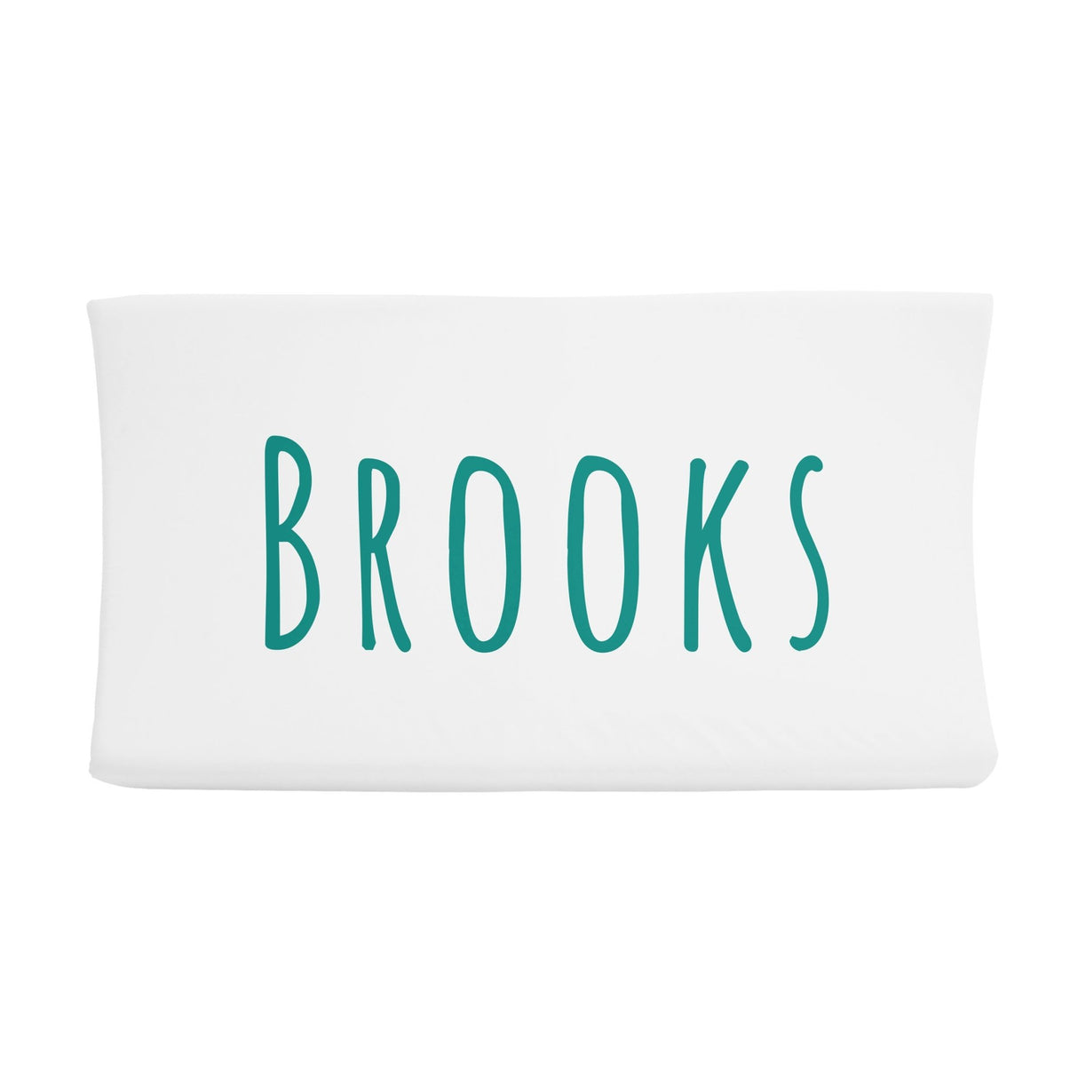 Sugar + Maple Changing Pad Cover - Centered Name - Tadpole