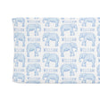 Sugar + Maple Changing Pad Cover - Elephant Blue - Tadpole