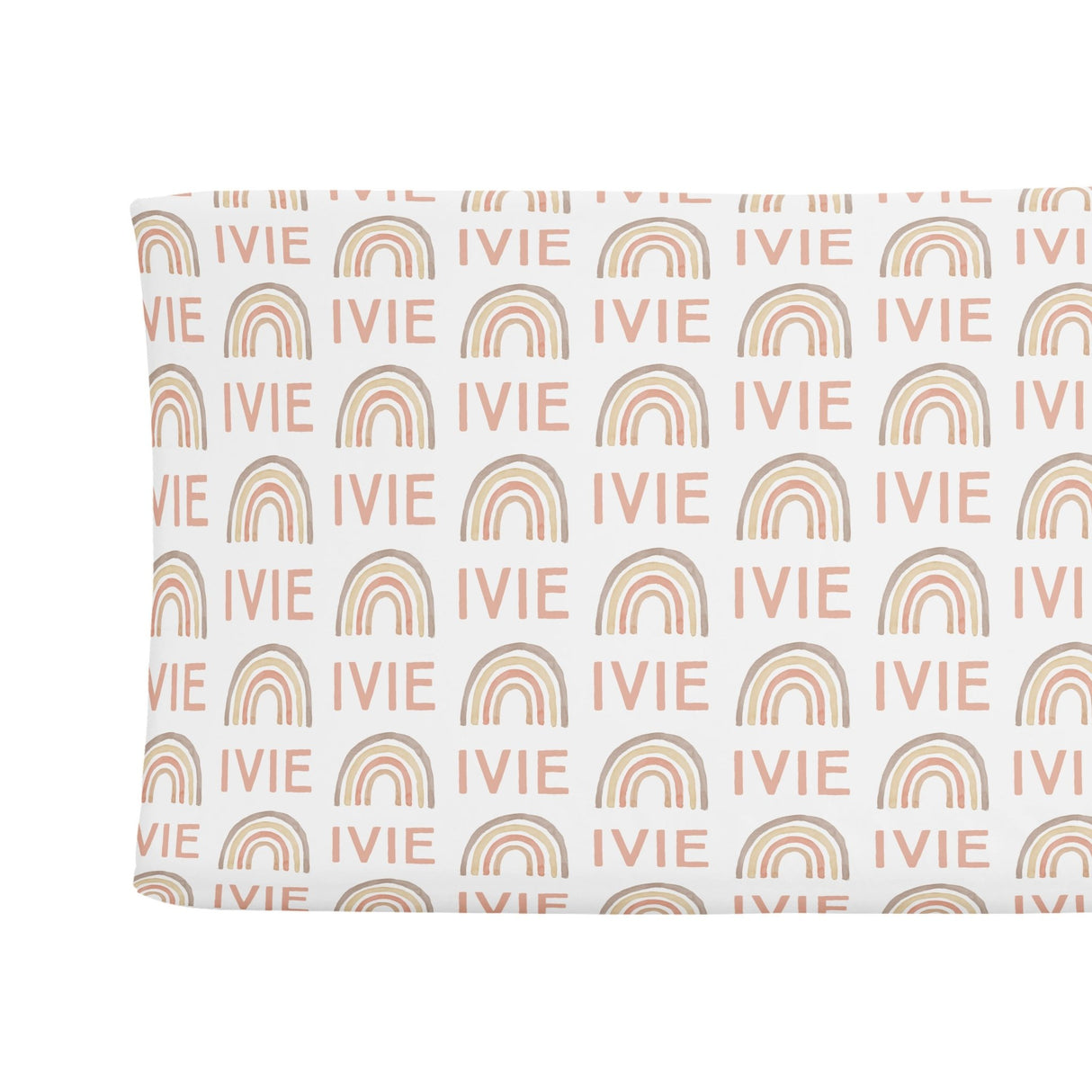 Sugar + Maple Changing Pad Cover - Rainbow Neutral - Tadpole
