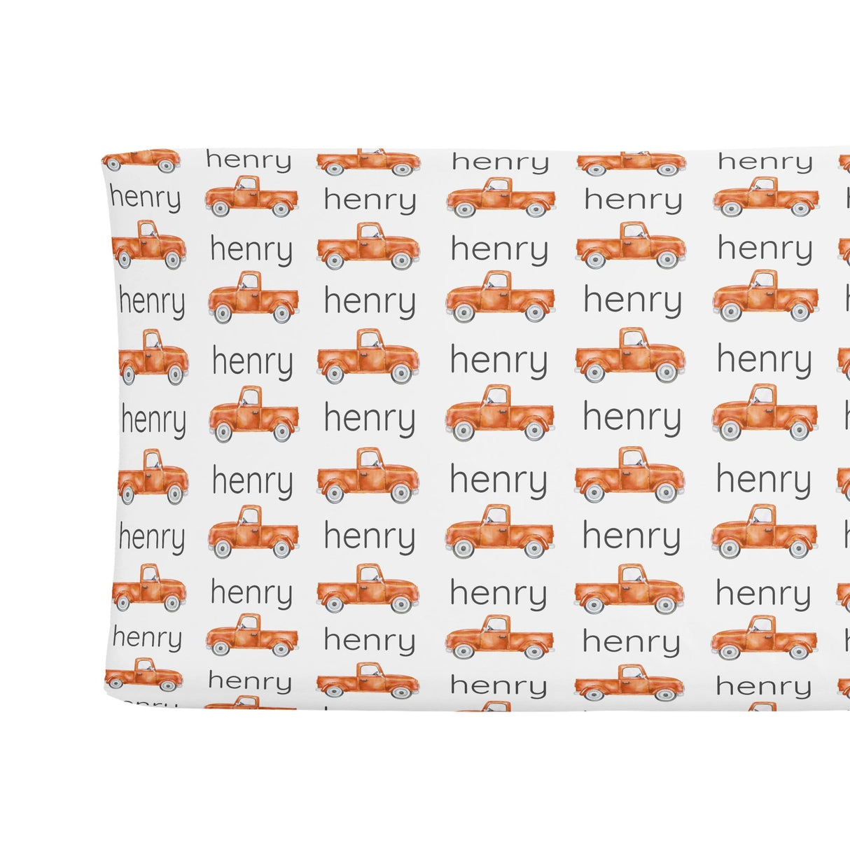 Sugar + Maple Changing Pad Cover - Truck Orange - Tadpole