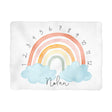 Sugar + Maple Colorful Rainbow Arch Milestone Blanket - Personalized - Tadpole