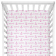 Sugar + Maple Crib Sheet - Anchor Pink - Tadpole
