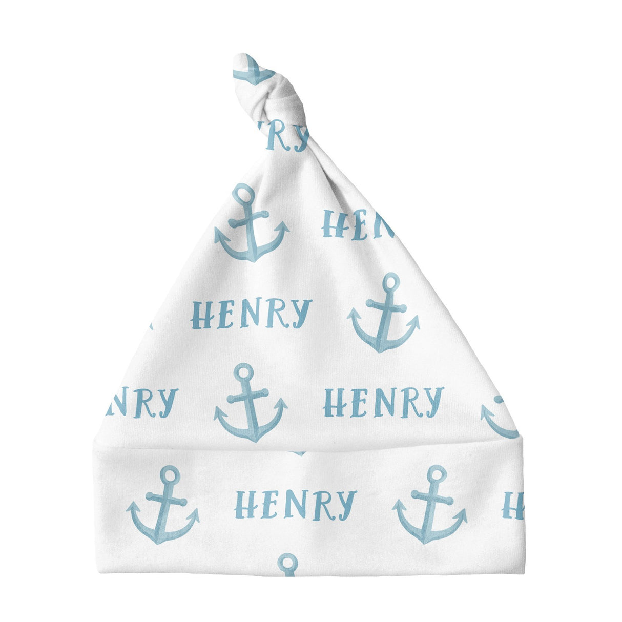 Sugar + Maple Knotted Baby Hat - Anchor Blue - Tadpole