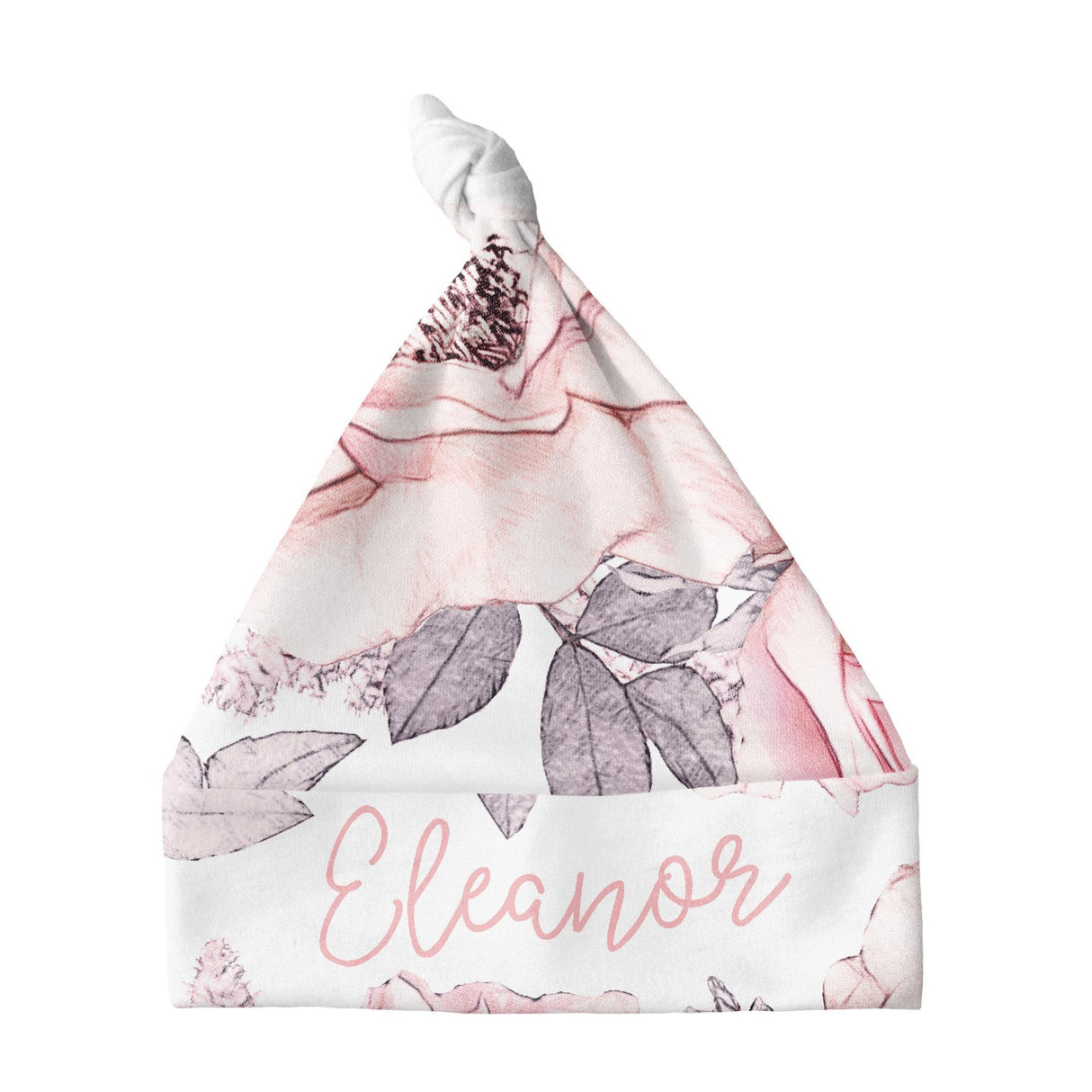 Sugar + Maple Knotted Baby Hat - Wallpaper Floral - Tadpole