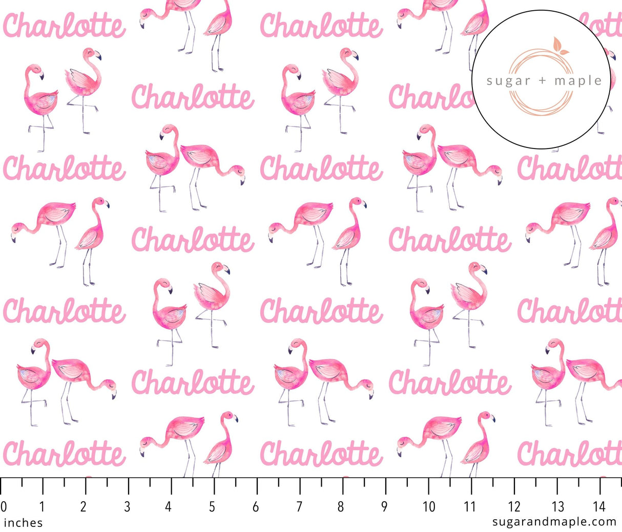 Sugar + Maple Large Stretchy Blanket - Flamingo - Tadpole