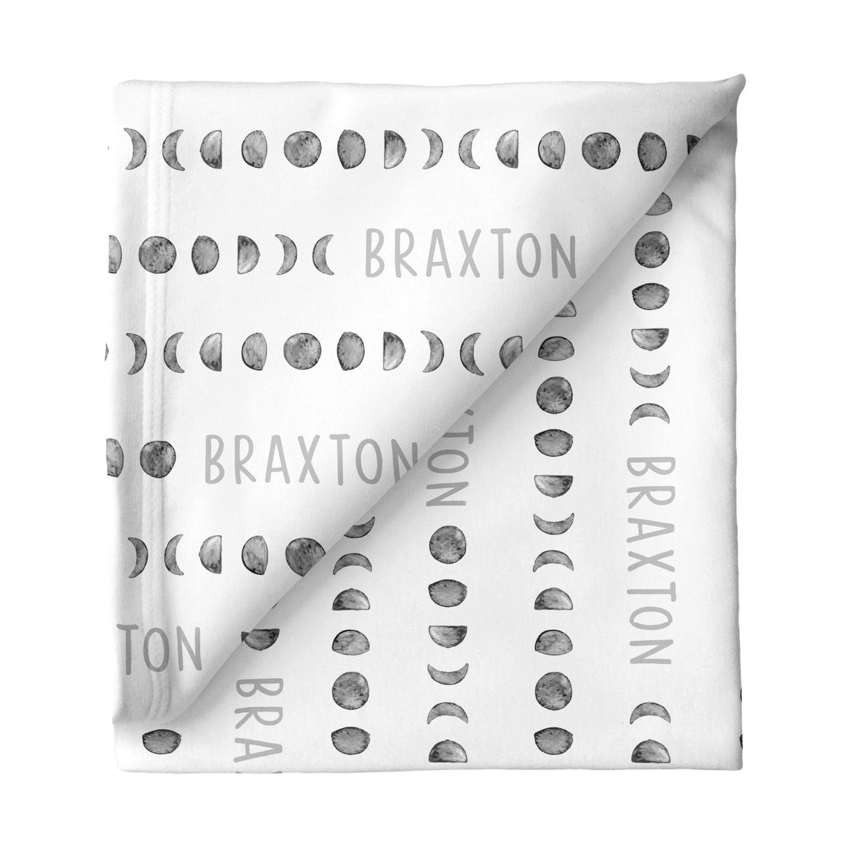 Sugar + Maple Large Stretchy Blanket - Moon Phases - Tadpole