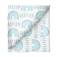 Sugar + Maple Large Stretchy Blanket - Rainbow Blue - Tadpole