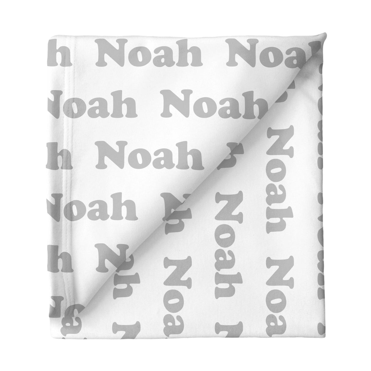 Sugar + Maple Large Stretchy Blanket - Repeating Name - Tadpole
