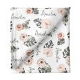 Sugar + Maple Large Stretchy Blanket - Tropical Floral - Tadpole