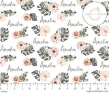 Sugar + Maple Small Blanket & Hat Set - Tropical Floral - Tadpole
