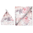 Sugar + Maple Small Blanket & Hat Set - Wallpaper Floral - Tadpole