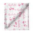 Sugar + Maple Small Stretchy Blanket - Flamingo - Tadpole