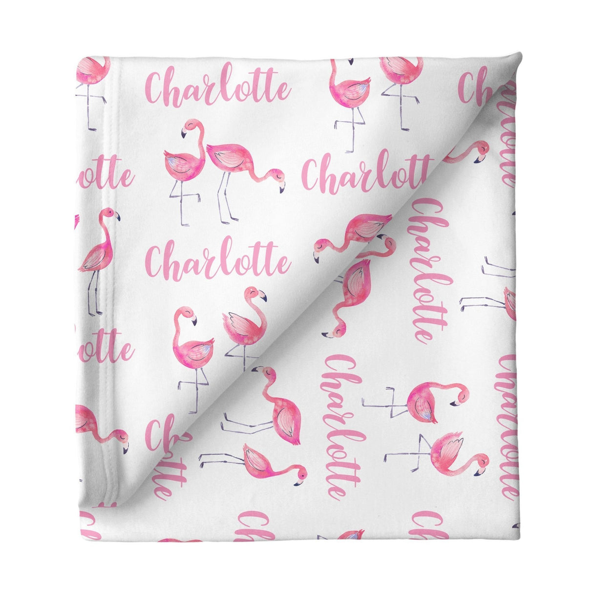 Sugar + Maple Small Stretchy Blanket - Flamingo - Tadpole
