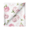 Sugar + Maple Small Stretchy Blanket - Pink Peonies - Tadpole