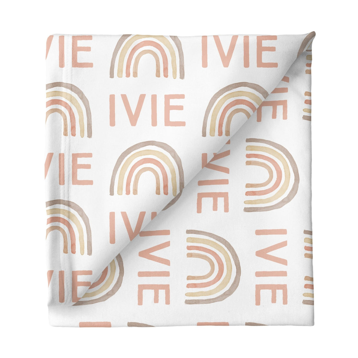 Sugar + Maple Small Stretchy Blanket - Rainbow Neutral - Tadpole