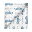 Sugar + Maple Small Stretchy Blanket - Truck Blue - Tadpole