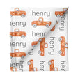 Sugar + Maple Small Stretchy Blanket - Truck Orange - Tadpole