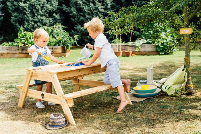Surfide Wooden Sand & Water Picnic Table- Teal - Tadpole
