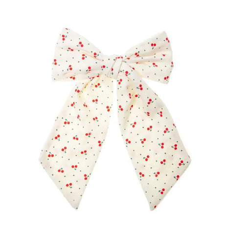 Sweet Cherry Long Bow Clip - Tadpole