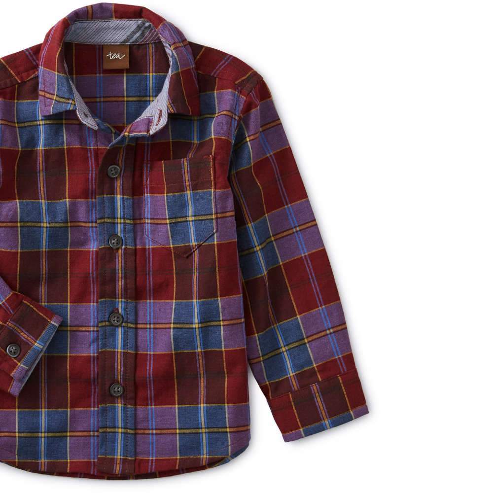Tea Collection Family Plaid Baby Shirt - Tadpole