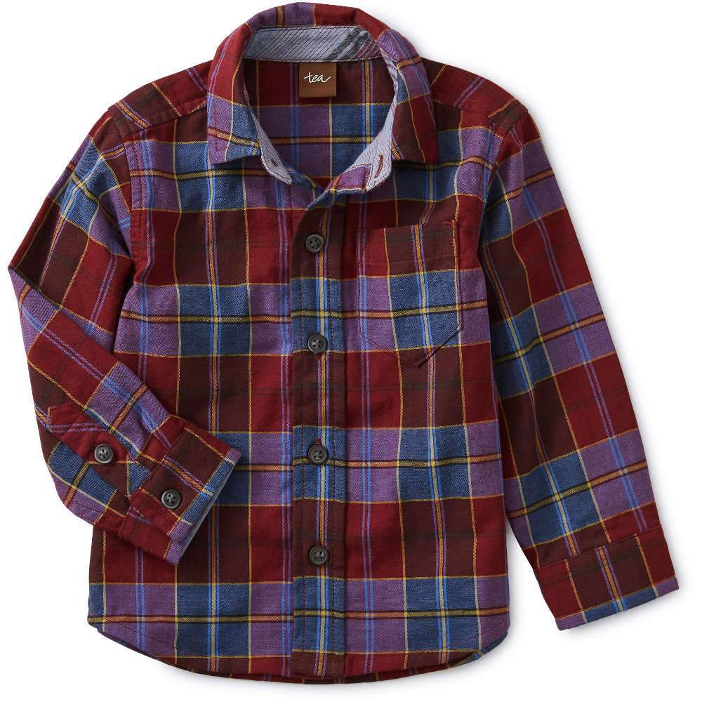 Tea Collection Family Plaid Baby Shirt - Tadpole