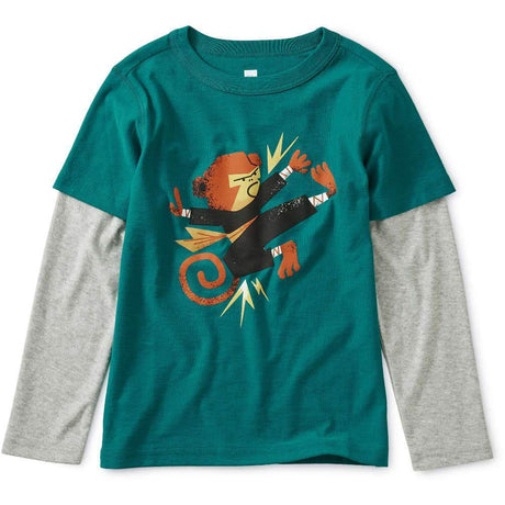 Tea Collection Monkey Layered Graphic Tee - Tadpole