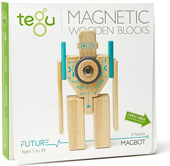 Tegu Magbot - Magnetic Wooden Block Set - Tadpole