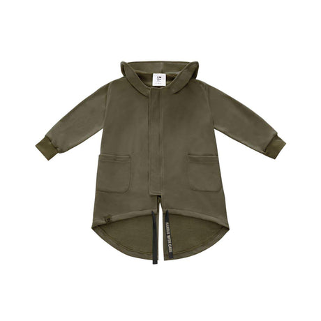 Terry Hooded Jacket- Olive - Tadpole