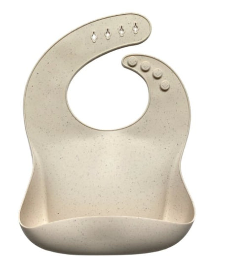 The Dearest Grey BIB | Speckled Ivory - Tadpole