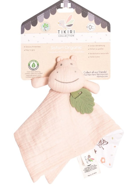 Tikiri Toys Organic Safari Comforter & Teether - Tadpole