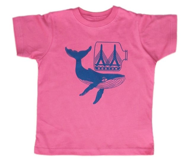 Toddler Boston Whale T-Shirt - Hot Pink - Tadpole