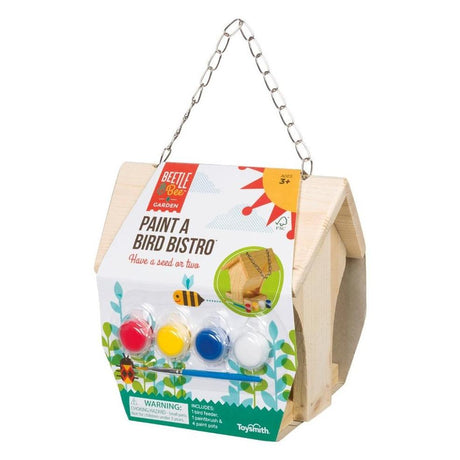Toysmith Beetle & Bee Paint A Bird Bistro - Tadpole