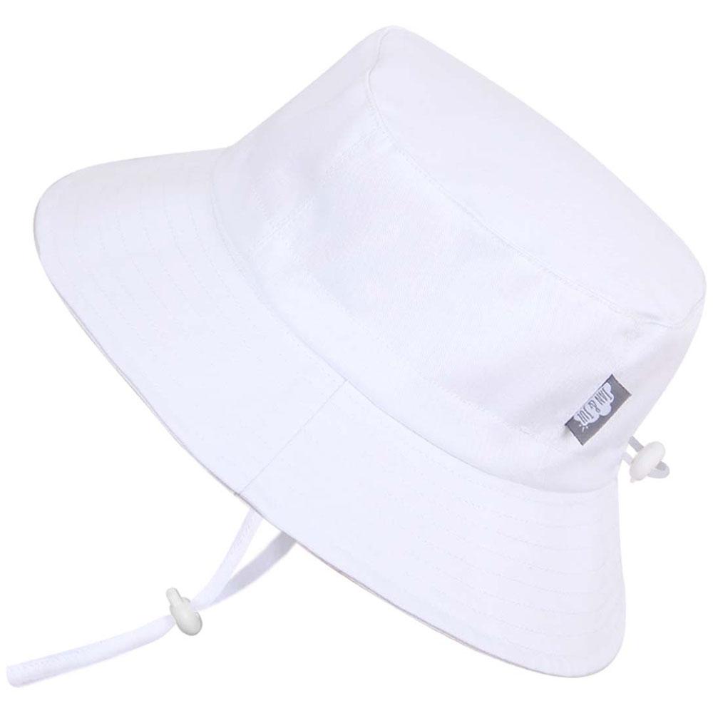 Jan & Jul  Grow-With-Me Bucket Hat White