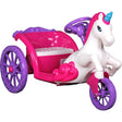 Unicorn Carriage Ride On 6V, Pink/Purple - Tadpole