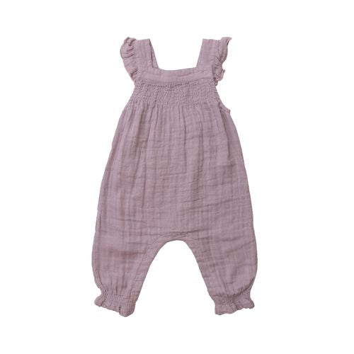 Lavendar Smocked Coverall