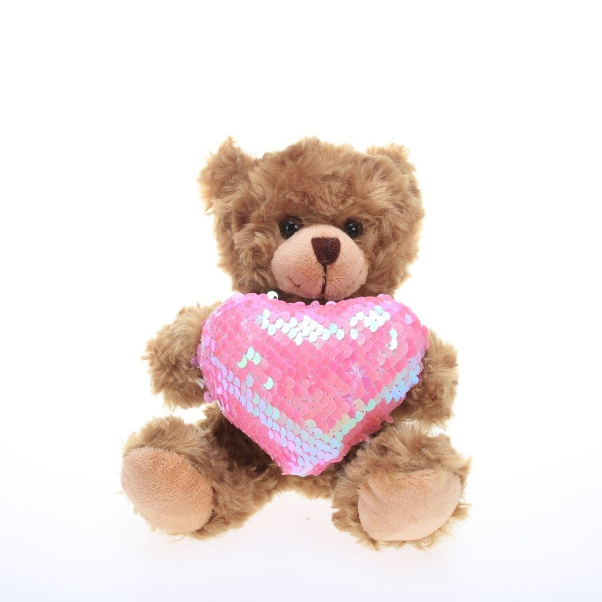 Valentine Bear with Sequin Heart