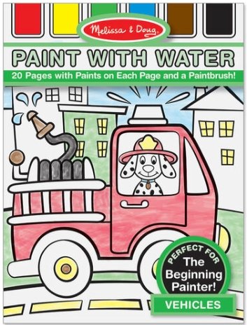 Vehicles Paint with Water Kids' Art Pad - Tadpole