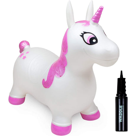 Waddle Blue Unicorn Bouncer - Tadpole