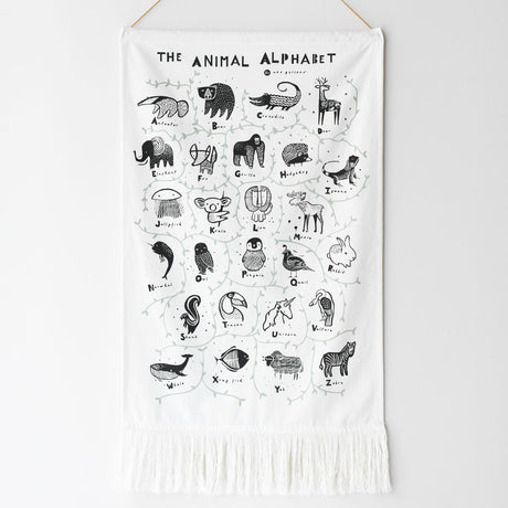 Wee Gallery Animal Alphabet Wall Hanging - Tadpole