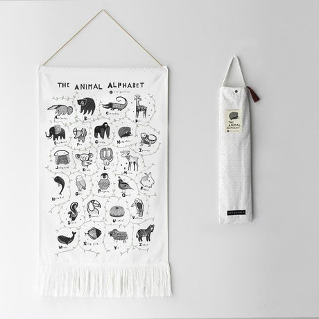 Wee Gallery Animal Alphabet Wall Hanging - Tadpole