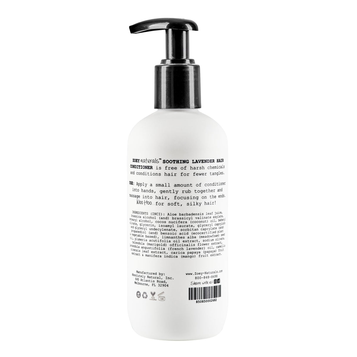 Zoey Naturals Soothing Lavender Hair Conditioner - Tadpole
